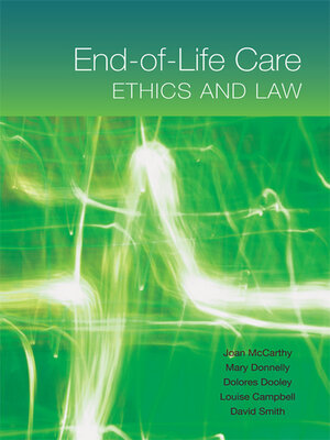cover image of End-of-Life Care: Ethics and Law